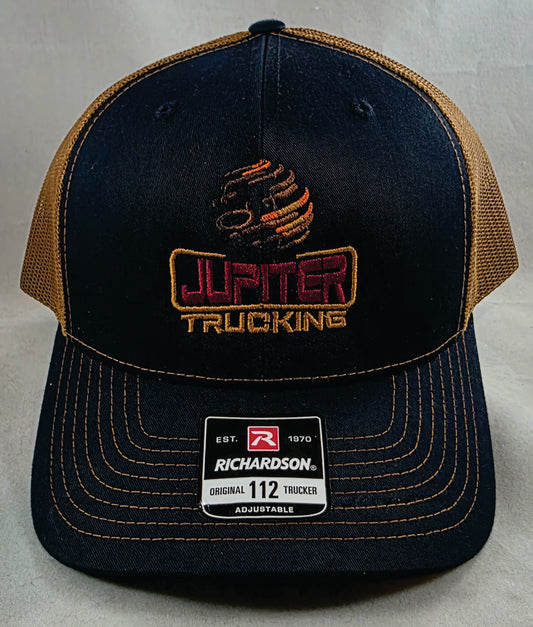 The 112 Trucker - NAVY/CARAMEL